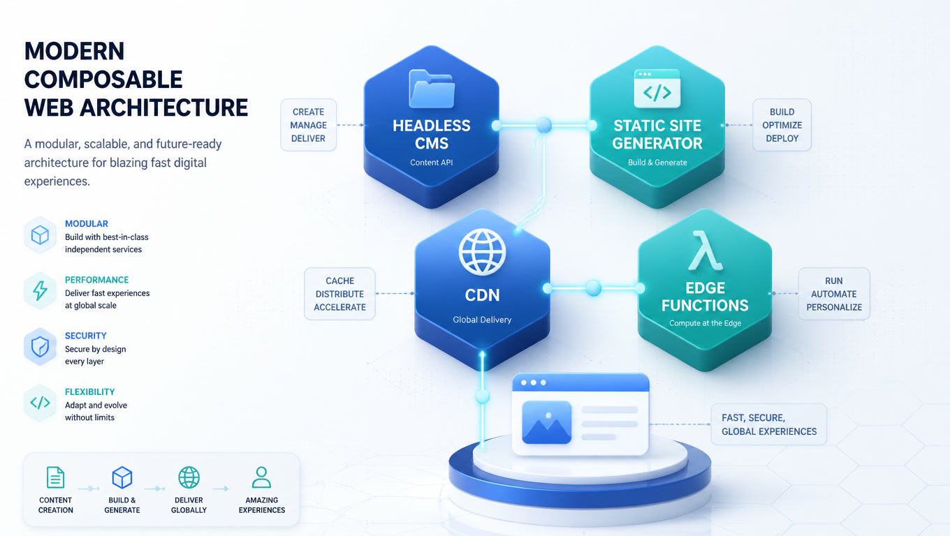 Composable Web Architecture: Headless CMS, SSGs, and the End of Monolithic Sites